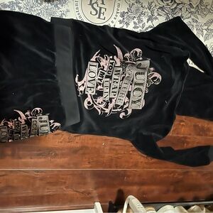 Juicy Couture Black Velour Hoodie